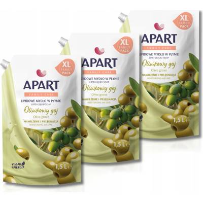 Apart tekuté mýdlo náhradní náplň olivový háj 3 x 1500 ml
