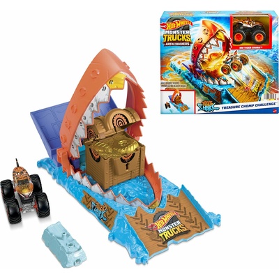Mattel Hot Wheels Monster trucks aréna Závodná výzva herný set Tire Press Challenge