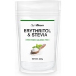 GymBeam Подсладител еритритол и стевия 240 g