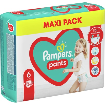 Pampers Бебешки пелени гащи Pampers 6, XL, 36 броя (1100004182)