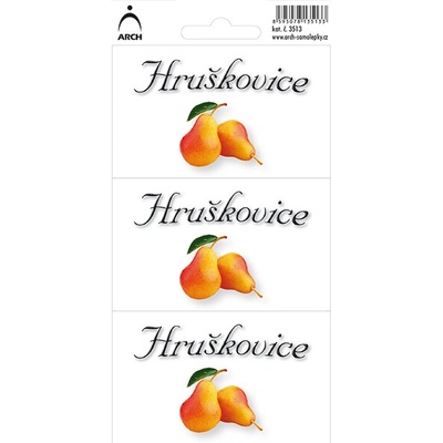 ARCH Samolepky domácí pálenky - Hruškovice 3ks