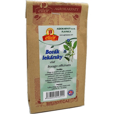 Agrokarpaty Borák lekársky vňať bylinný čaj 30 g