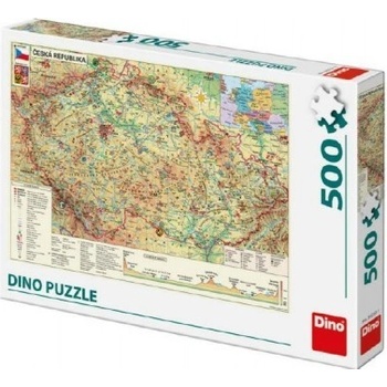 Dino Mapa České republiky 500 dielov