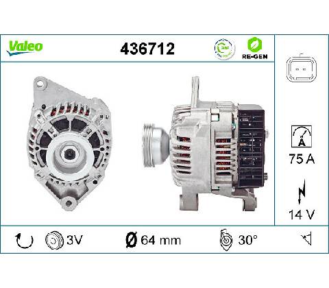 Alternátor VALEO 436712