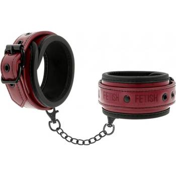 Fetish Submissive Dark Room Ankle Cuffs Vegan Leather