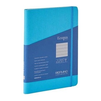 Image 1 of Fedrigoni Тетрадка Ecoqua , A5, картонена корица, със скрита спирала, 70 листа, синя (19042111)