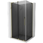 Mexen Velar L плъзгаща се душ кабина 120 x 85 см, графит, златна - 871-120-085-43-50 (871-120-085-43-50)