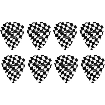 Image 1 of Fender 351 Celluloid Picks, Checkerboard