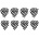Fender 351 Celluloid Picks, Checkerboard