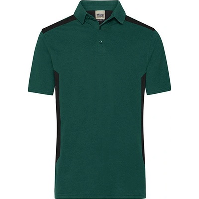 James&Nicholson pánská polokošile J N1826 Dark Green