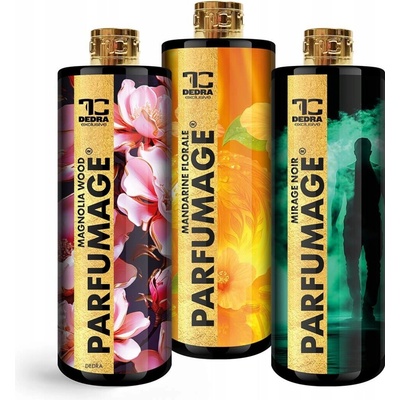 Dedra PARFUMAGE Parfém na praní a úklid MIRAGE NOIR & MANDARINE FLORALE & MAGNOLIA WOOD 3 x 500 ml