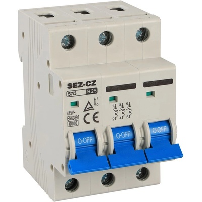 SEZ Istič S73 B 25A, 6 kA, 415 V, 25 A S73-B25