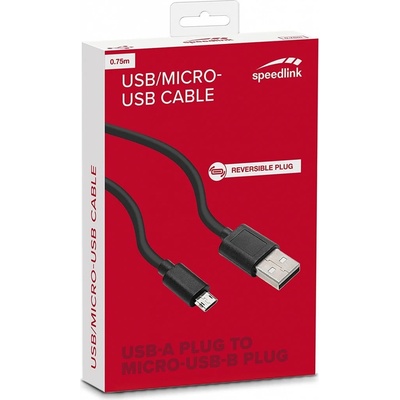 Speedlink SL-170211-BK Micro-USB, 0.75m