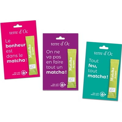 Terre d'Oc Matcha Čaj Matcha v jednorázovém sticku, 1,5 g