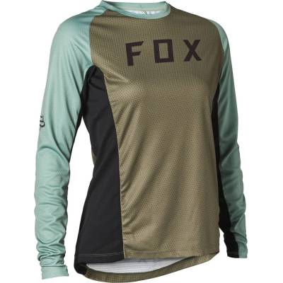 Fox Womens Defend LS S olive green