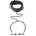 Master Series Collared Temptress Collar with Nipple Clamps