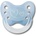 Dentistar Латексова залъгалка с халка Dentistar - Орто сърчица, синя, размер 1 (22102)