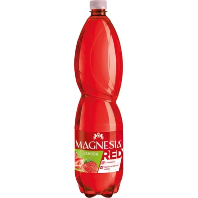 Magnesia Red Minerálna voda s príchuťou jahody sýtená 1,5 l