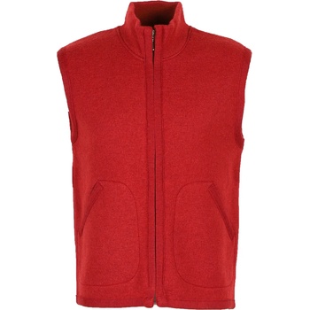 Flomax Мъжки вълнен елек Flomax Boiled Wool Zipped Vest Wool vest - Mohnrot Melange (032-1149-0412)