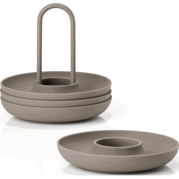 Zone Denmark Подложки за яйца Singles със стойка таупе 4 бр (28075)