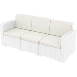 Bogdan Furniture Am Канапе 3-ка Monako, бял с възглавнички