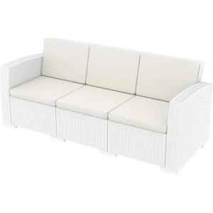 Bogdan Furniture Am Канапе 3-ка Monako, бял с възглавнички