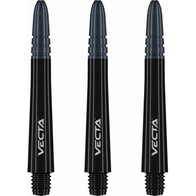 Winmau Vecta medium 40mm, ružový plast, čierny hliníkový top