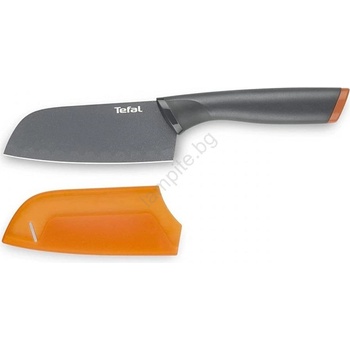 Tefal - Нож от неръждаема стомана santoku FRESH KITCHEN 12 см сив/оранжев (GS0167)