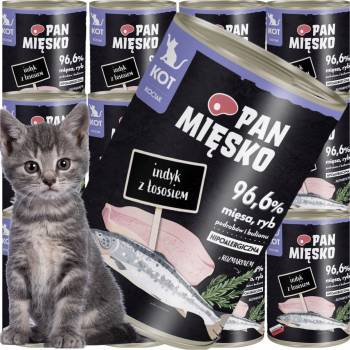Pan Mięsko Kitten Morčacie s lososom 400 g