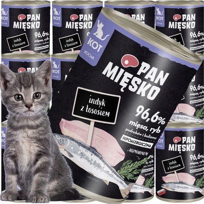Pan Mięsko Kitten Morčacie s lososom 400 g