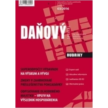 Daňový špeciál 3-2016
