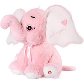 Плюшено слонче със сърце и звук