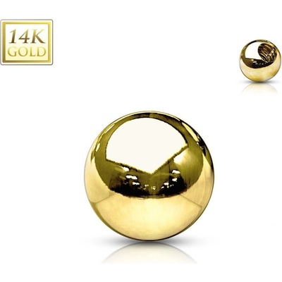 Šperky4U náhradní kulička zlatá pro závit ZL01161-1603-YG