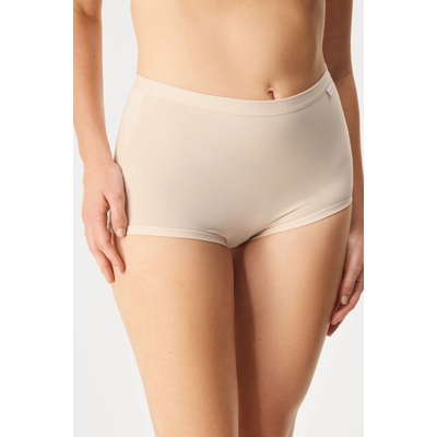 COTONELLA Klasické nohavičky Super Soft s vysokým pásom béžová