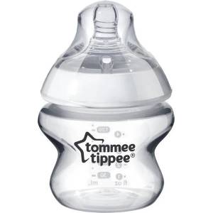 Tommee Tippee Бебешко стъклено шише Tommee Tippee Easi Vent - 150 ml, с биберон 1 капка (TT.0015) - ozone