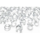 PartyDeco Diamantové konfety tyrkysové 12mm