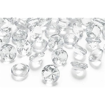 PartyDeco Diamantové konfety tyrkysové 12mm