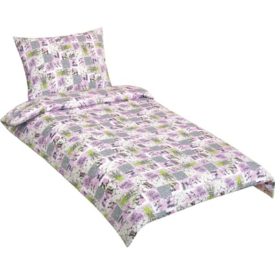 Bellatex bavlna obliečky Patchwork lila 140x200 70x90
