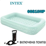Intex Надуваемо детско легло / матрак, 107x168x25см, INTEX 66810NP Kids Travel Bed Set (66810NP Kids Travel Bed Set)