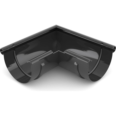 Bryza PVC Vonkajší roh 125 mm čierny