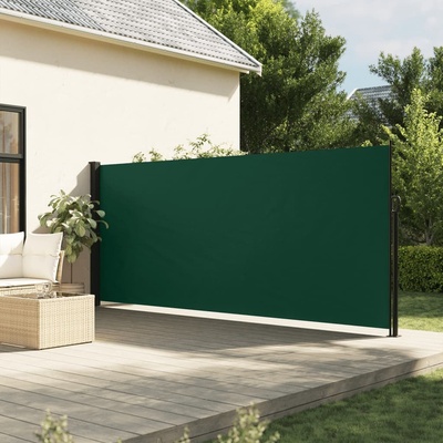 vidaXL Zatahovací boční markýza 180 x 300 cm Tmavě zelená