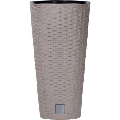 PROSPERPLAST Kvetináč RATO TUBUS + vklad mocca 25cm