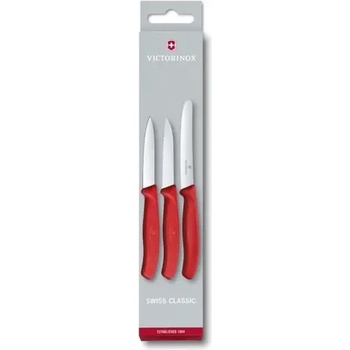 Victorinox Комплект Victorinox Swiss Classic Paring Knife Set, три ножа, червени (6.7111.3)