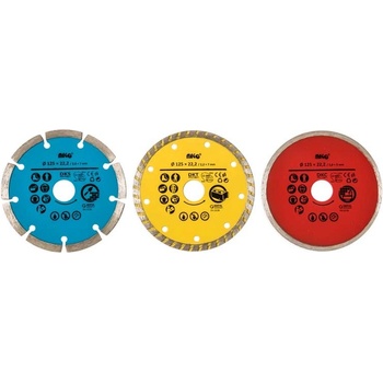 Magg Řezný diamantový kotouč 125 x 22,2 mm SET125DK 3ks