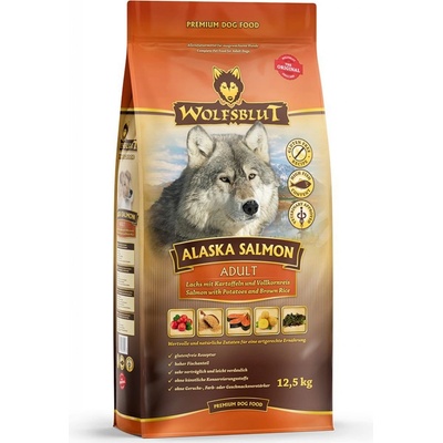 Wolfsblut Alaska Salmon Adult losos s bramborem 15 kg