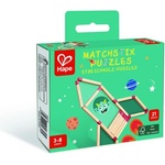Hape Дървен образователен пъзел Hape - Matchstix Puzzles, 21 части (H6608) - baby
