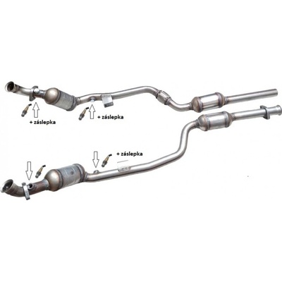 JMJ 1091559Katalyzátor výfuku MERCEDES E240 W210-Sedan 2.4i V6 , MERCEDES E240 W210-Sedan 2.6i V6