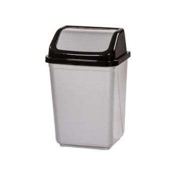Image 1 of Кош с люлеещ капак 50 литра Сиво (1258-5ее)