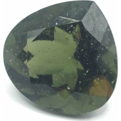 Vltavín broušený - kapka - 3,848 ct