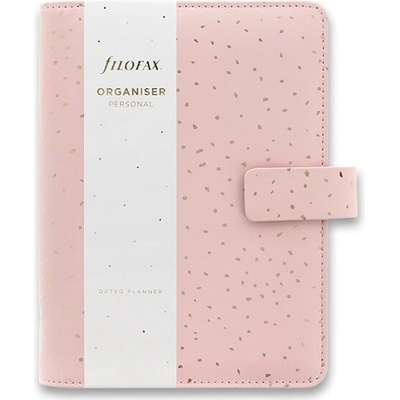 Filofax Confetti Rose Quartz A6 týdenní 2024 růžová